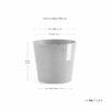 Übertopf Ecopots Amsterdam Mini 13 cm, Grau – Bild 3