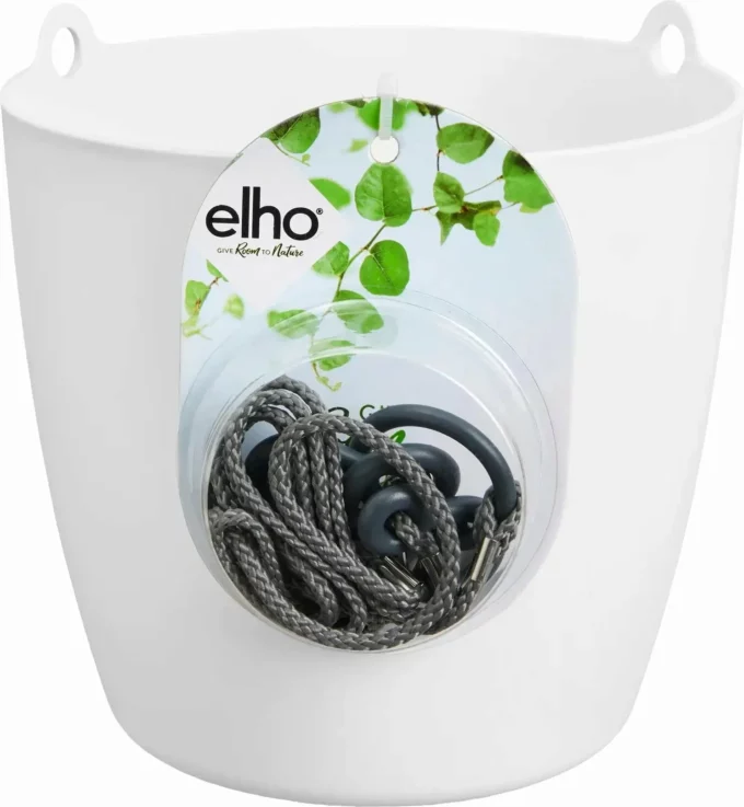 elho brussels hängeampel 18 cm weiss